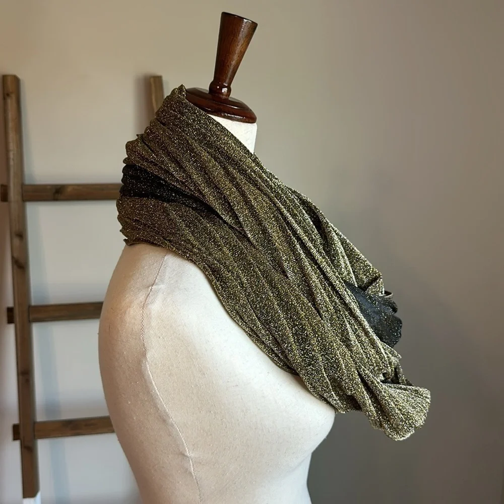 Apt. 9 Gold Infinity Scarf Excellent Used Condition